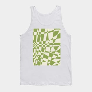 Check Glass | Forest Green Tank Top